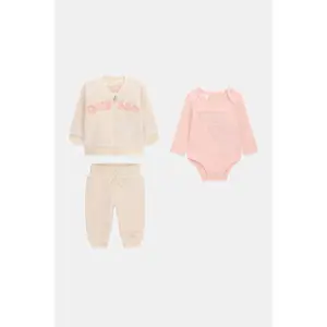 Baby Girl Long Sleeve Zip Top Set Guess image-3