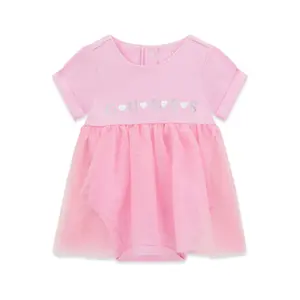 Robe bébé fille Guess Mixed Fabric image-0