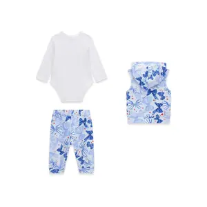 Ensemble veste, body et pantalon bébé fille Guess image-2