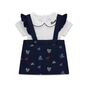 Zestaw body i spódniczki dżinsowej dla dziewczynki Guess image-4