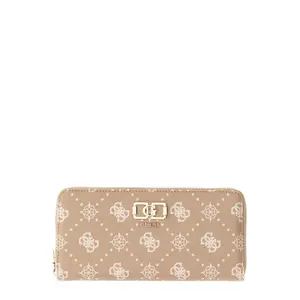 Large zip wallet for women Guess Emelie Logo image-0