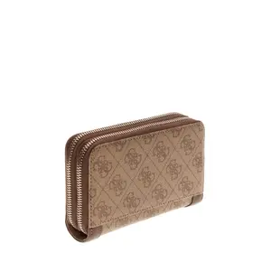 Double zip wallet for women Guess Lindsey image-2