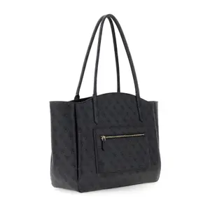 Kvinna med dragkedja tote bag Guess Lindsey image-1