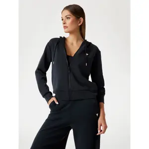 Hætte sweatshirt i neopren til kvinder Guess image-3