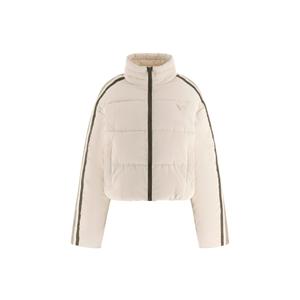 Women’s contrasting stripe puffer jacket Guess