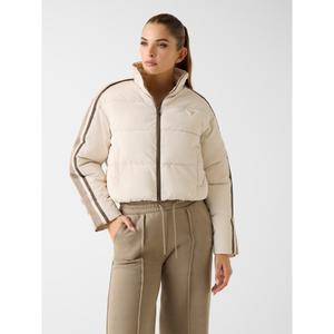 Women’s contrasting stripe puffer jacket Guess image-1