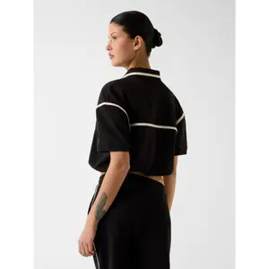 Women's half-zip crop polo Guess Jasmine image-2