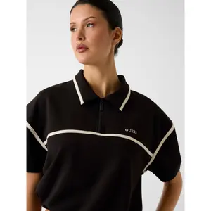 Women's half-zip crop polo Guess Jasmine image-4