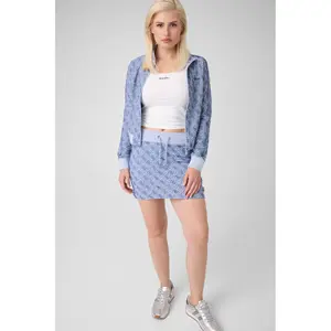 Womens High Collar Jacquard Jacket Guess 4G image-3