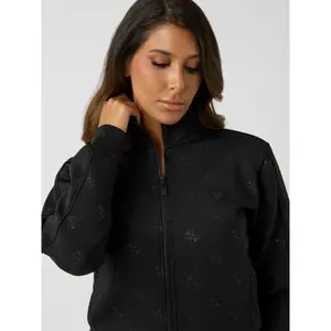 Women's full-zip sweatshirt Guess Calista 4G image-4