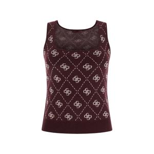 Women's wool blend tank top Guess Logo 4G