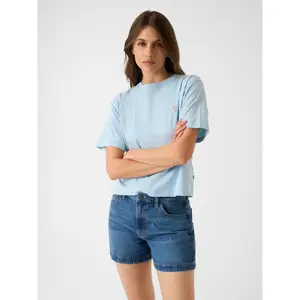 Women's T-shirt Guess Boxy Mini Triangle image-1