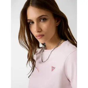 Women's T-shirt Guess Mini Triangle Regular Fit image-4