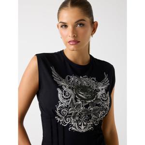 Koszulka damska Guess Rocker Smocked image-4