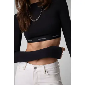 Women's T-shirt Guess Crop Top image-4
