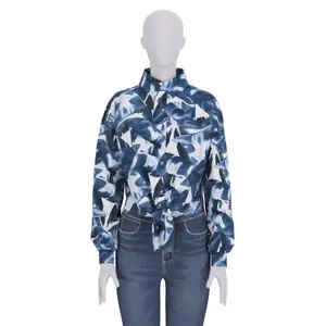 Camisa de mangas longas com laço para mulher Guess image-0