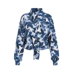 Camisa de mangas longas com laço para mulher Guess image-5