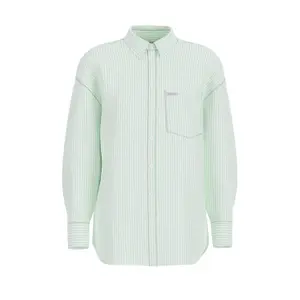 Camisa oversize de manga larga con bolsillo para mujer Guess image-0