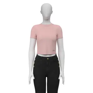 Women's T-shirt Guess Basic Mini Logo image-1