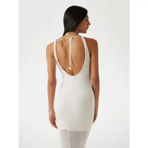 Vestido de manga comprida feminino Guess DBL Scoop image-3