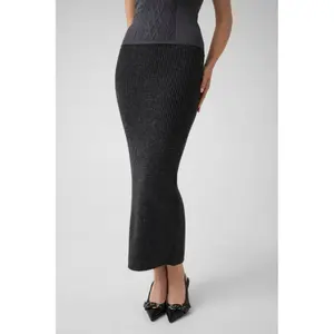 Womens Long Knit Skirt Guess Emily image-4