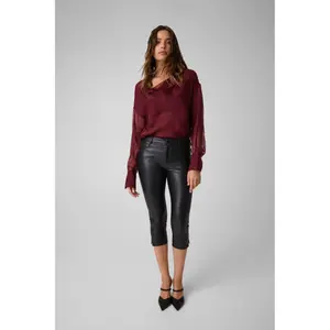 Deep V-Neck Bodysuit for Women Guess image-4
