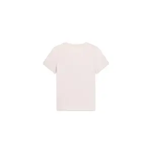 Embroidered Round Neck T-Shirt for Women Guess Script Logo 3D image-1