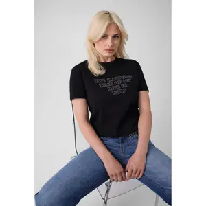 Women’s Round Neck Slogan T-Shirt Guess Marilyn image-2