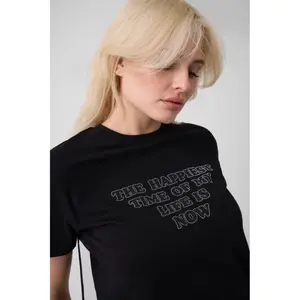 Women’s Round Neck Slogan T-Shirt Guess Marilyn image-5