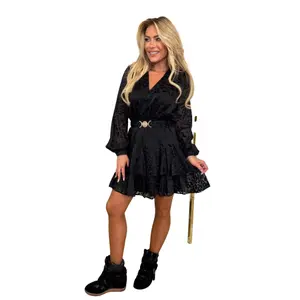 Flared Dress with Belt for Women Guess Clarisse