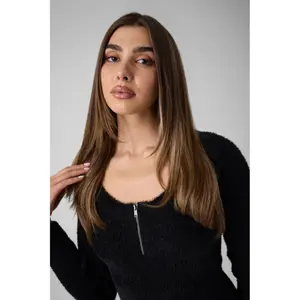1/4 Zip Knit Dress for Women Guess Jaycee image-4