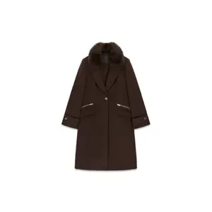 Women's Fur Collar Coat Guess New Karole image-0