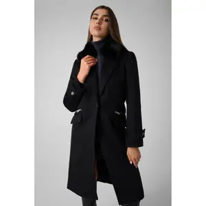 Women's Fur Collar Coat Guess New Karole image-1