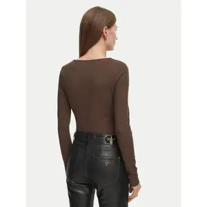 Langærmet body med CN-logo til kvinder Guess Zanita image-1
