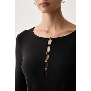 Langarmbody mit CN-Logo für Damen Guess Zanita image-3