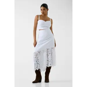 Gonna midi svasata con occhielli donna Guess Sharon image-2