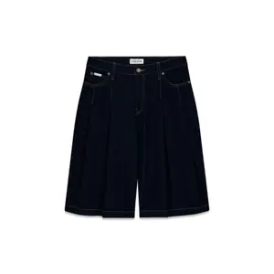 Women's Pleated Denim Bermuda Shorts Guess image-0