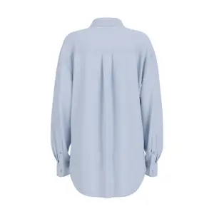Women’s oversized long-sleeve poplin shirt Guess image-1