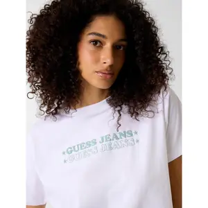 Printed Logo T-Shirt Women Guess image-4