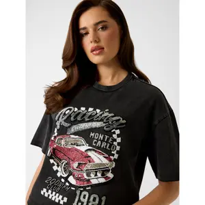 Women's T-shirt Guess Race image-4