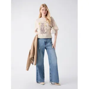 T-shirt γάτα με κόκκινη γυναίκα Guess image-1