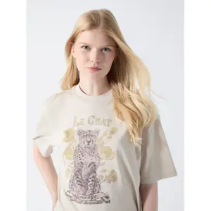 T-shirt γάτα με κόκκινη γυναίκα Guess image-3