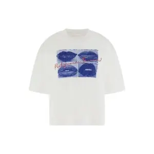 Women's T-shirt Guess Lips Os image-0