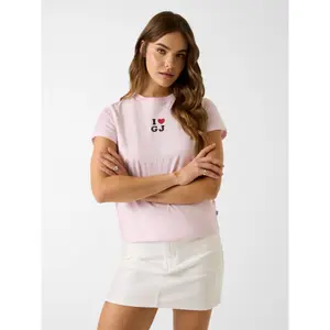 Women's T-shirt Guess I Love Regular Fit image-1