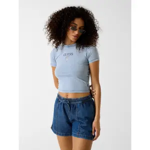 Women's cropped T-shirt Guess image-1