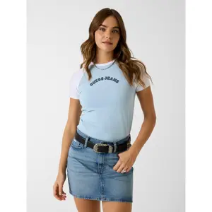 Women's T-shirt Guess Slim Raglan Piping image-1