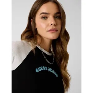 Women's T-shirt Guess Slim Raglan Piping image-4