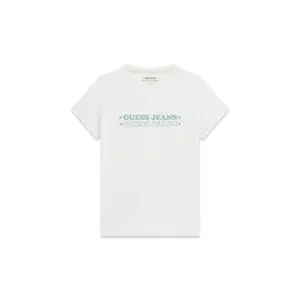 T-shirt με εκτυπωμένο λογότυπο κανονική γυναίκα Guess image-0