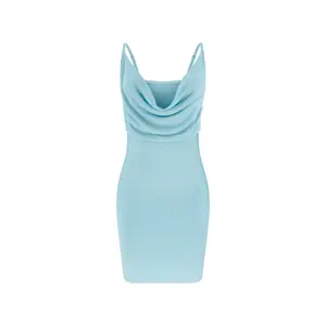 Short fitted dress for women Guess Cowl Nk Arisa image-0