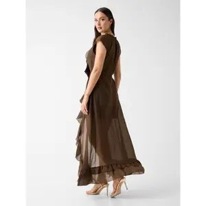 Long ruffled dress for women Guess Maelys image-2